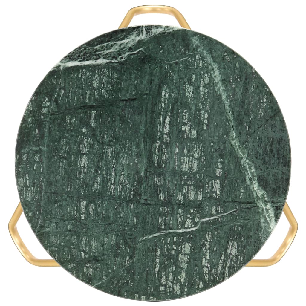 vidaXL Τραπεζάκι Σαλονιού Πράσινο 40x40x40 εκ. Πέτρα με Μαρμάρινη Υφή