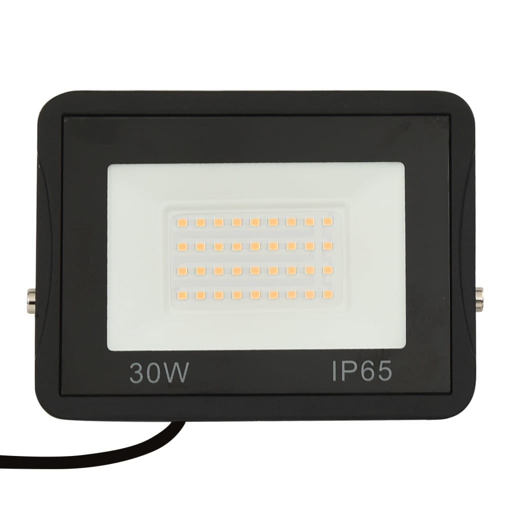 vidaXL Προβολέας LED Θερμό Λευκό 30 W