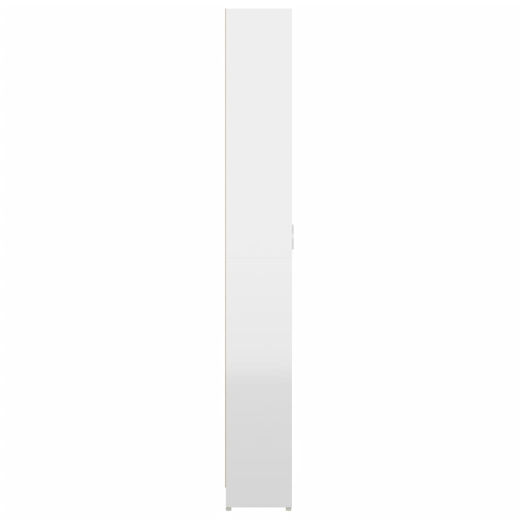 vidaXL Ντουλάπα Διαδρόμου Γυαλιστερό Λευκό 55x25x189 εκ. Μοριοσανίδα