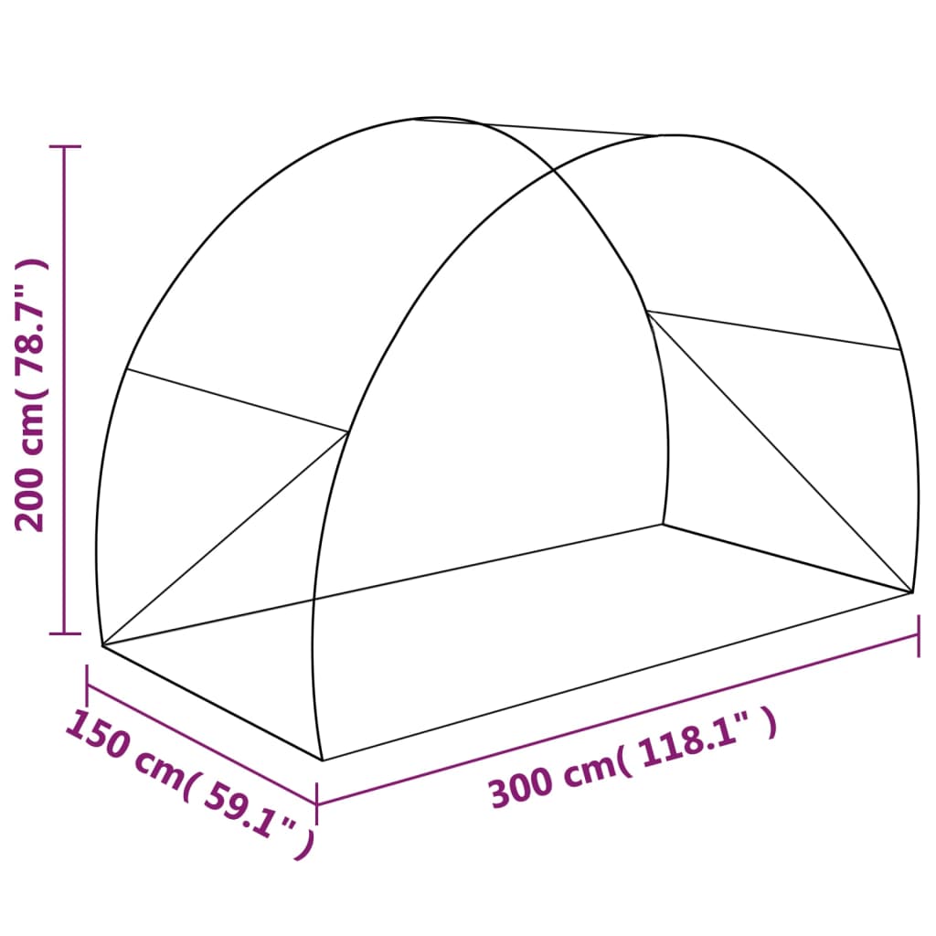 vidaXL Θερμοκήπιο 4,5 μ² 300 x 150 x 200 εκ.