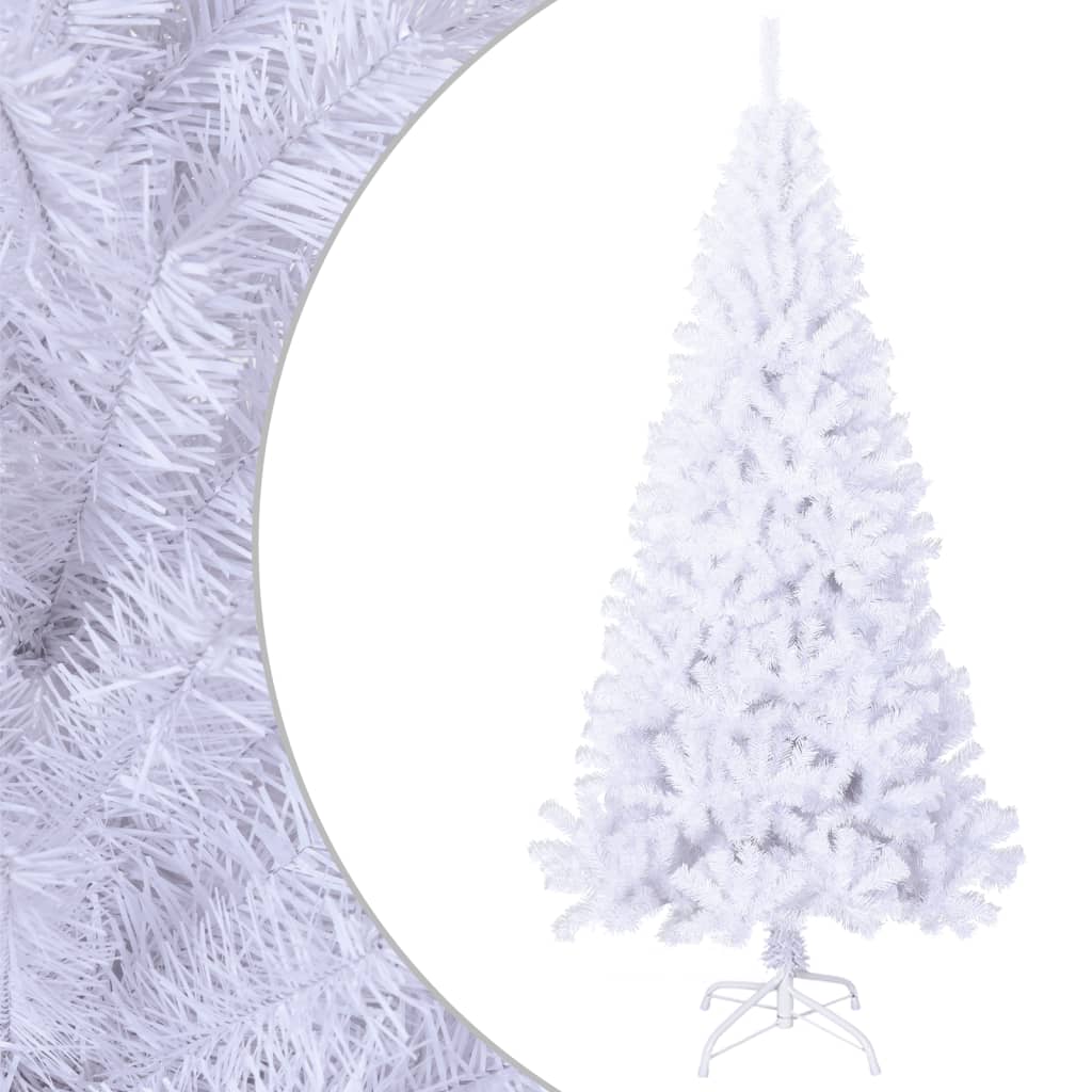 vidaXL Χριστουγεννιάτικο Δέντρο με Πλούσια Κλαδιά Λευκό 180 εκ. PVC