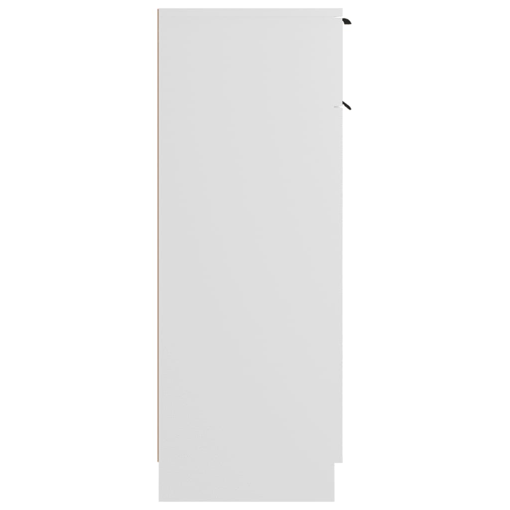 vidaXL Ντουλάπι Μπάνιου Λευκό 32 x 34 x 90 εκ. Επεξεργασμένο Ξύλο