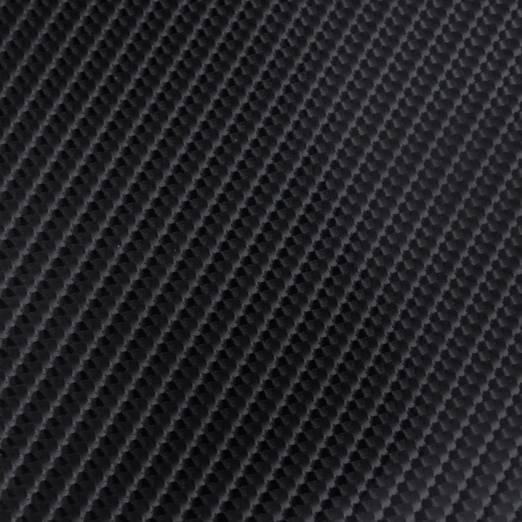 Μεμβράνη Αυτοκινήτου 3D Ανθρακόνημα Μαύρη 152 x 200 εκ. από Βινύλιο