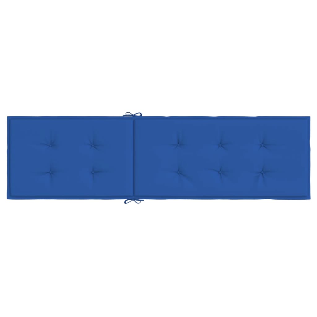 vidaXL Μαξιλάρι Σεζλόνγκ Μπλε Ρουά (75+105) x 50 x 3 εκ.
