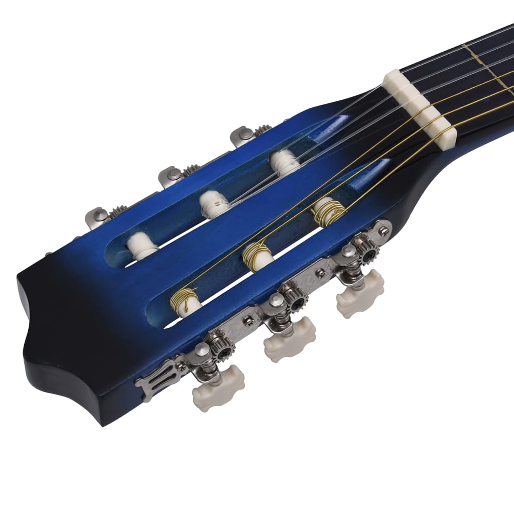 vidaXL Κλασική Κιθάρα για Αρχάριους και Παιδιά Μπλε 1/2 34"