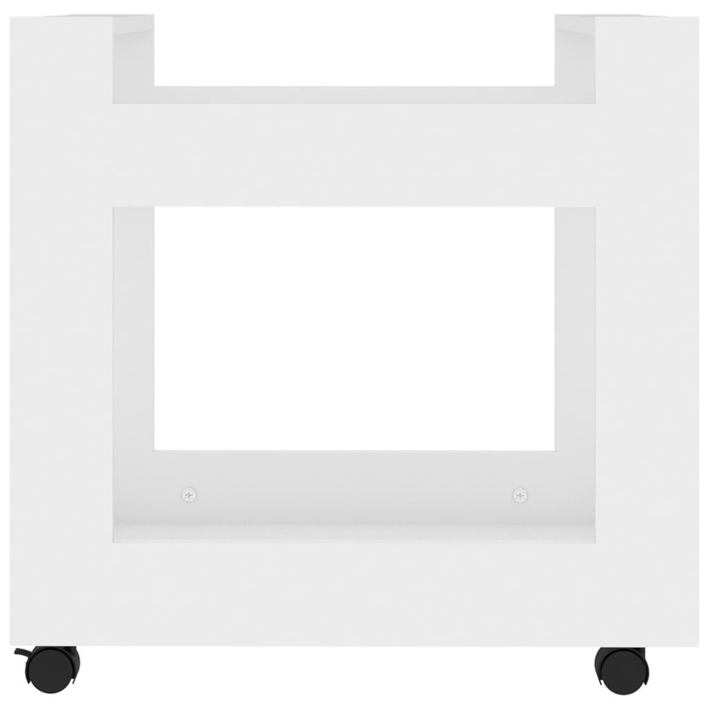 vidaXL Τρόλεϊ Γραφείου Λευκό 60x45x60 εκ. από Επεξεργασμένο Ξύλο