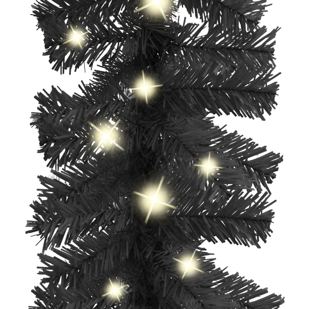 vidaXL Γιρλάντα Χριστουγεννιάτικη με Λαμπάκια LED Μαύρη 5 μ.