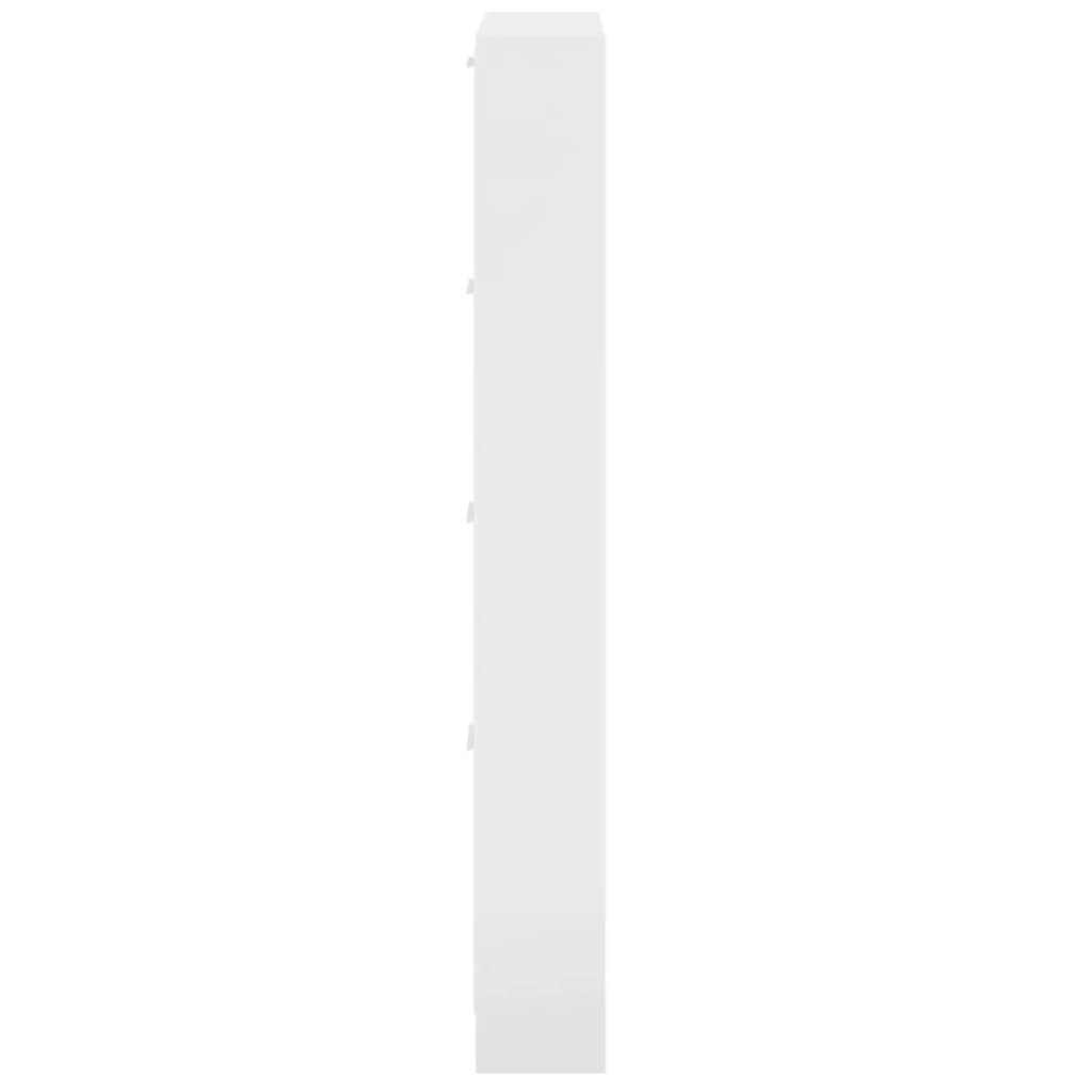 vidaXL Παπουτσοθήκη Γυαλιστερό Λευκό 59x17x150 εκ. Επεξεργασμένο Ξύλο