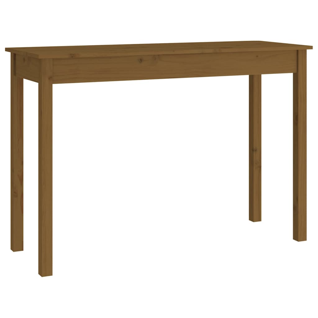 vidaXL Τραπέζι κονσόλα Καφέ μελί 110x40x75 εκ. Μασίφ Ξύλο Πεύκου