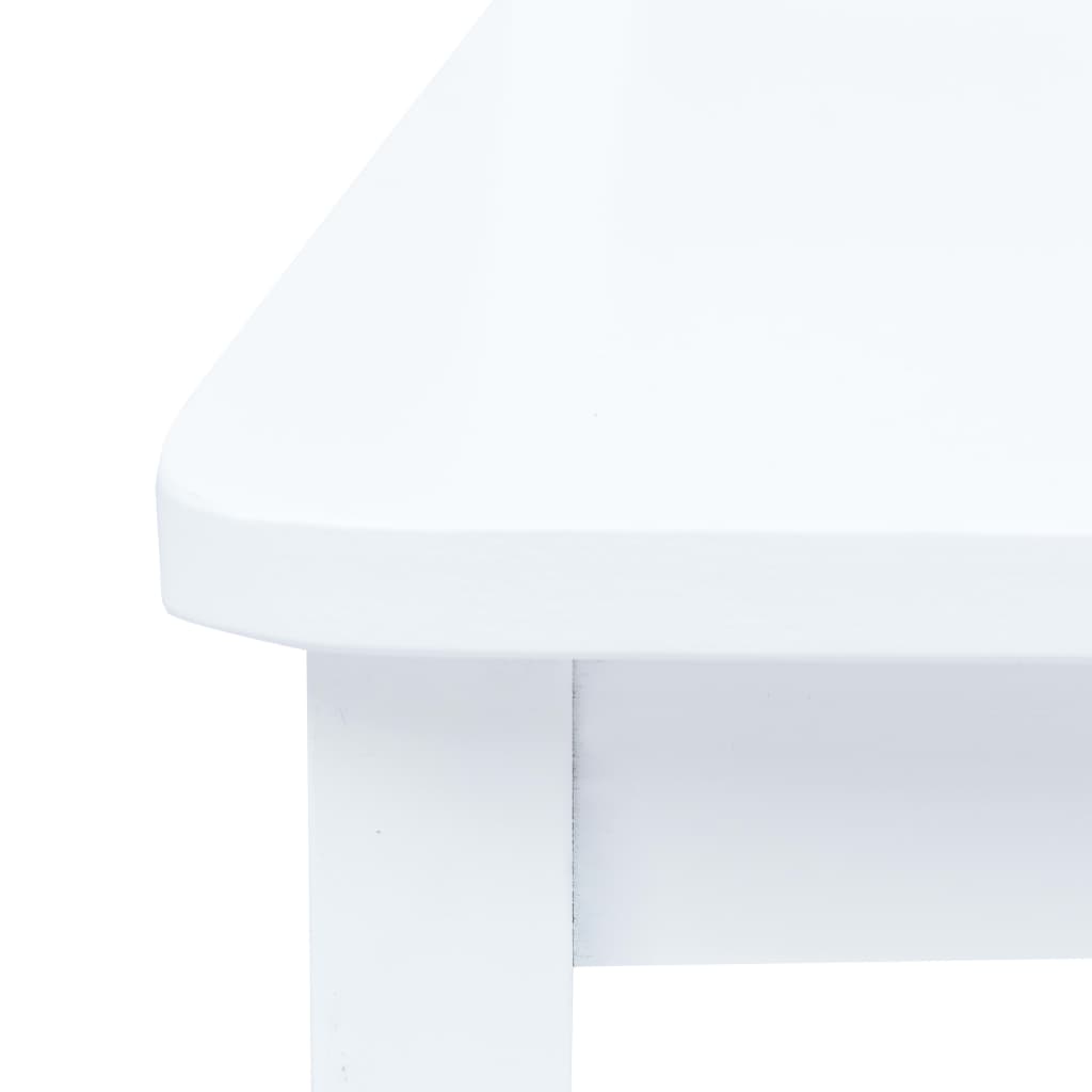 vidaXL Καρέκλες Τραπεζαρίας 6 τεμ. Λευκές Μασίφ Ξύλο Καουτσουκόδεντρου