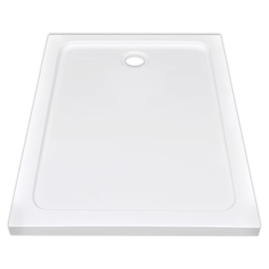 Βάση Ντουζιέρας Ορθογώνια Λευκή 80 x 110 εκ. από ABS