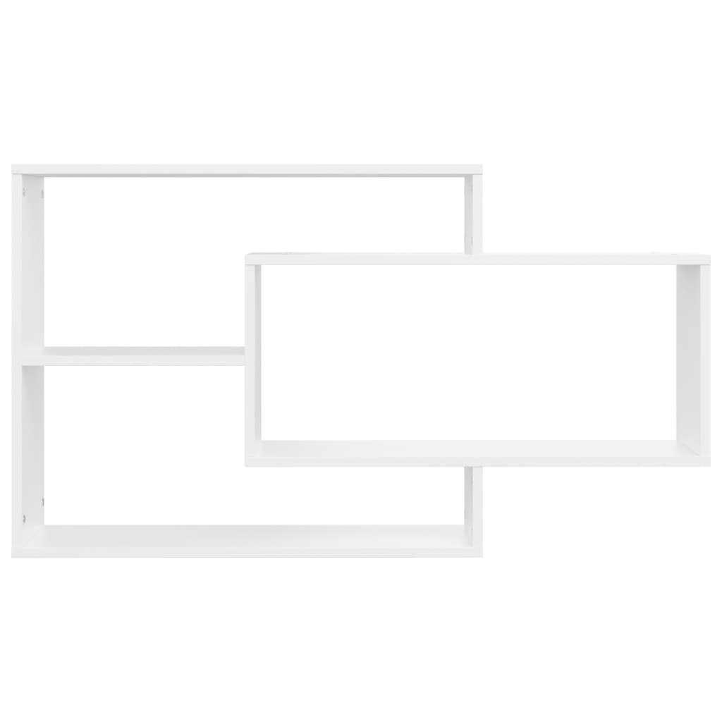vidaXL Ραφιέρα Τοίχου Λευκή 104 x 20 x 58,5 εκ. από Μοριοσανίδα