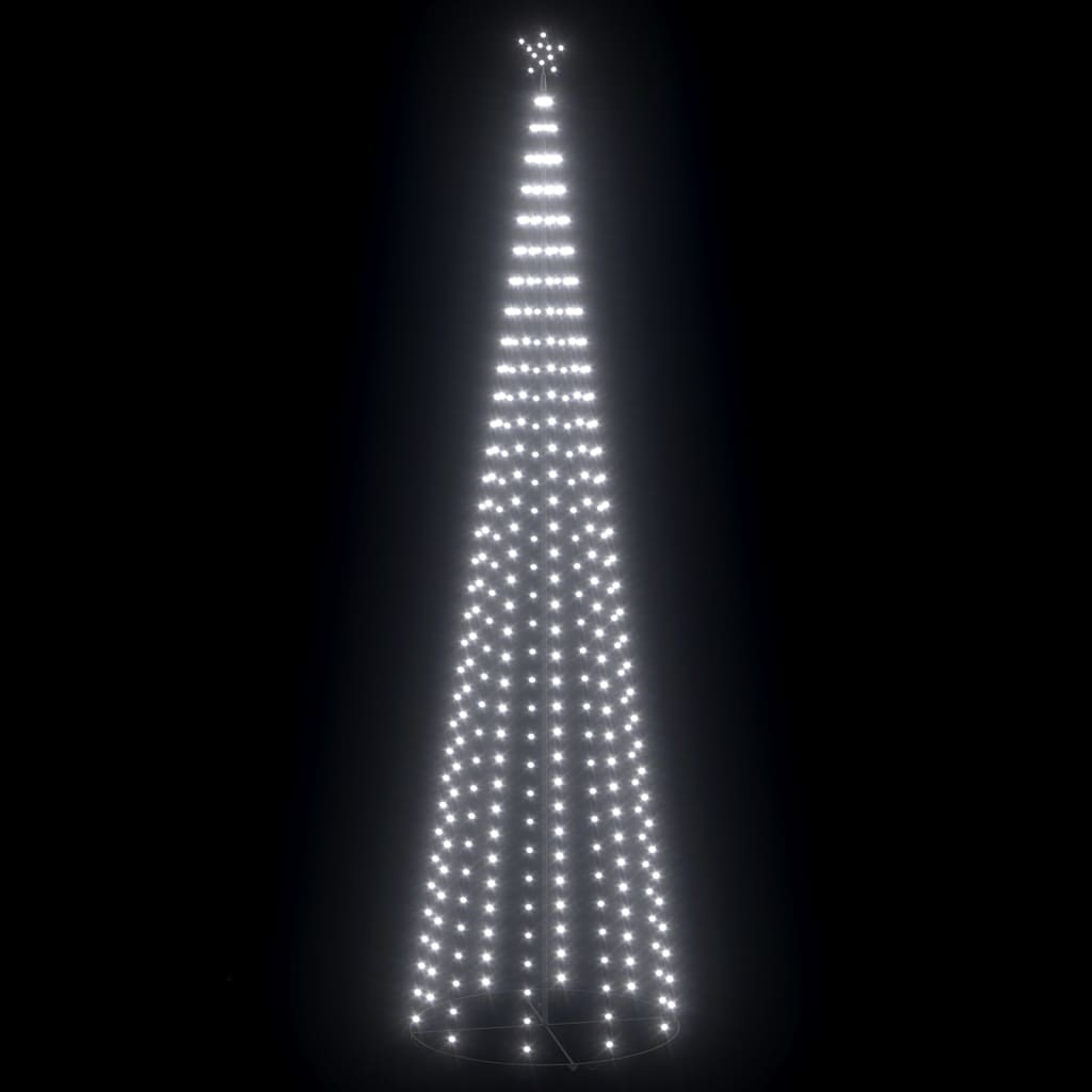 vidaXL Χριστουγεννιάτικο Δέντρο Κώνος 752 LED Ψυχρό Λευκό 160x500 εκ.