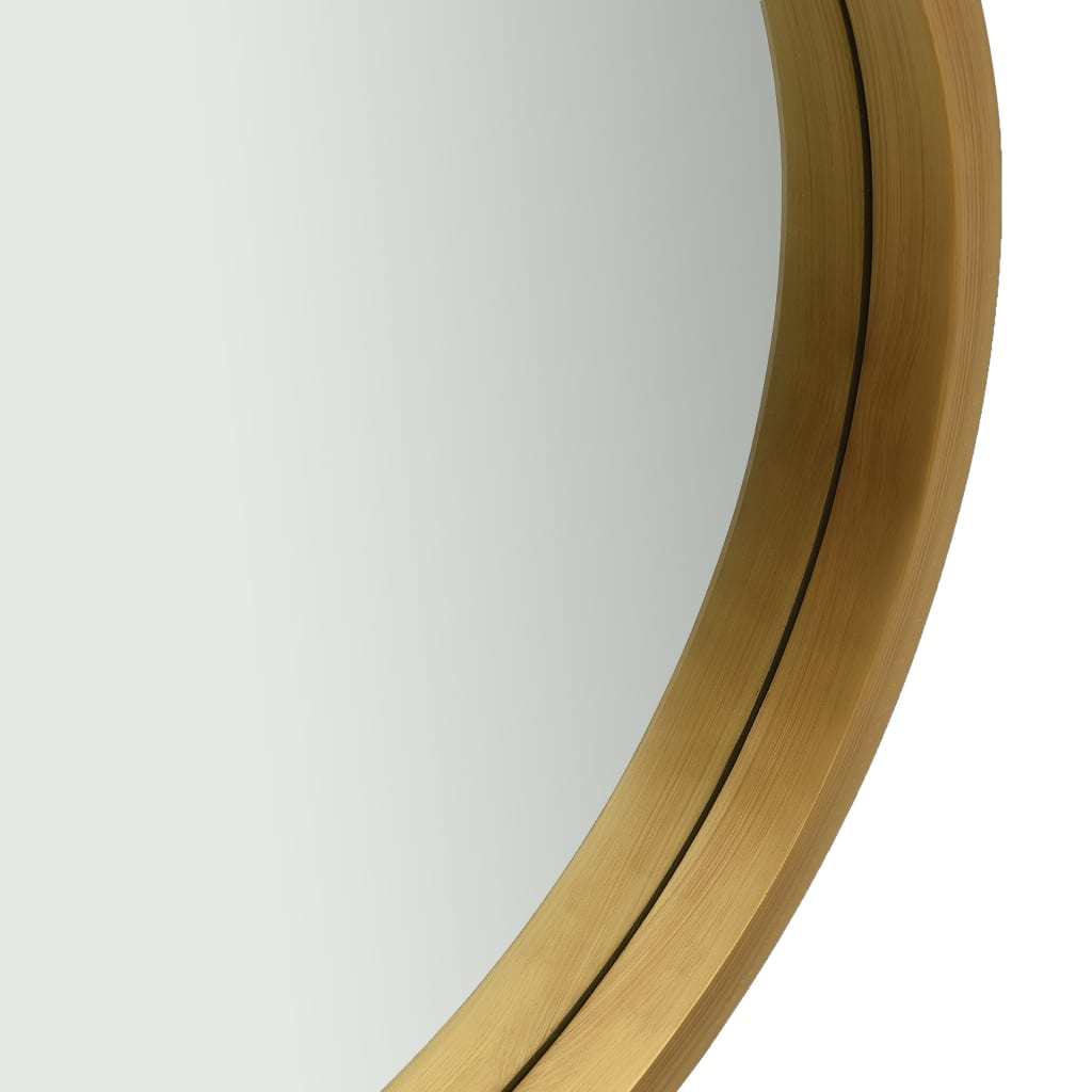 vidaXL Καθρέφτης Τοίχου με Λουρί Χρυσός 50 εκ.