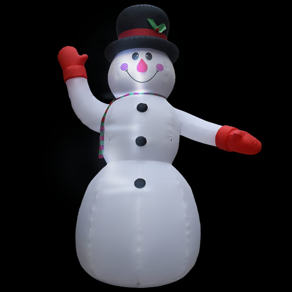 vidaXL Χιονάνθρωπος Φουσκωτός Χριστουγεννιάτικος LED IP44 300 εκ.