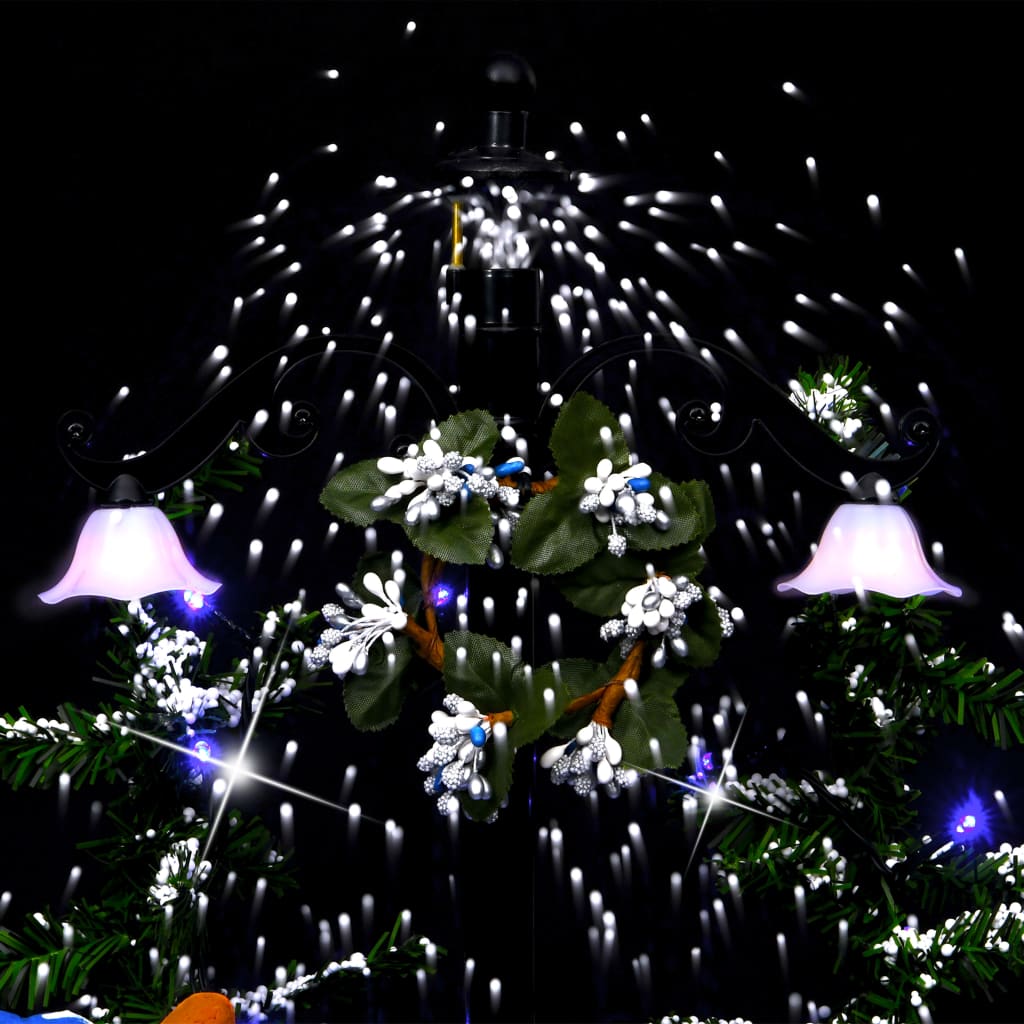 vidaXL Χριστουγεννιάτικο Δέντρο που Χιονίζει Μπλε 75 εκ. PVC με Βάση