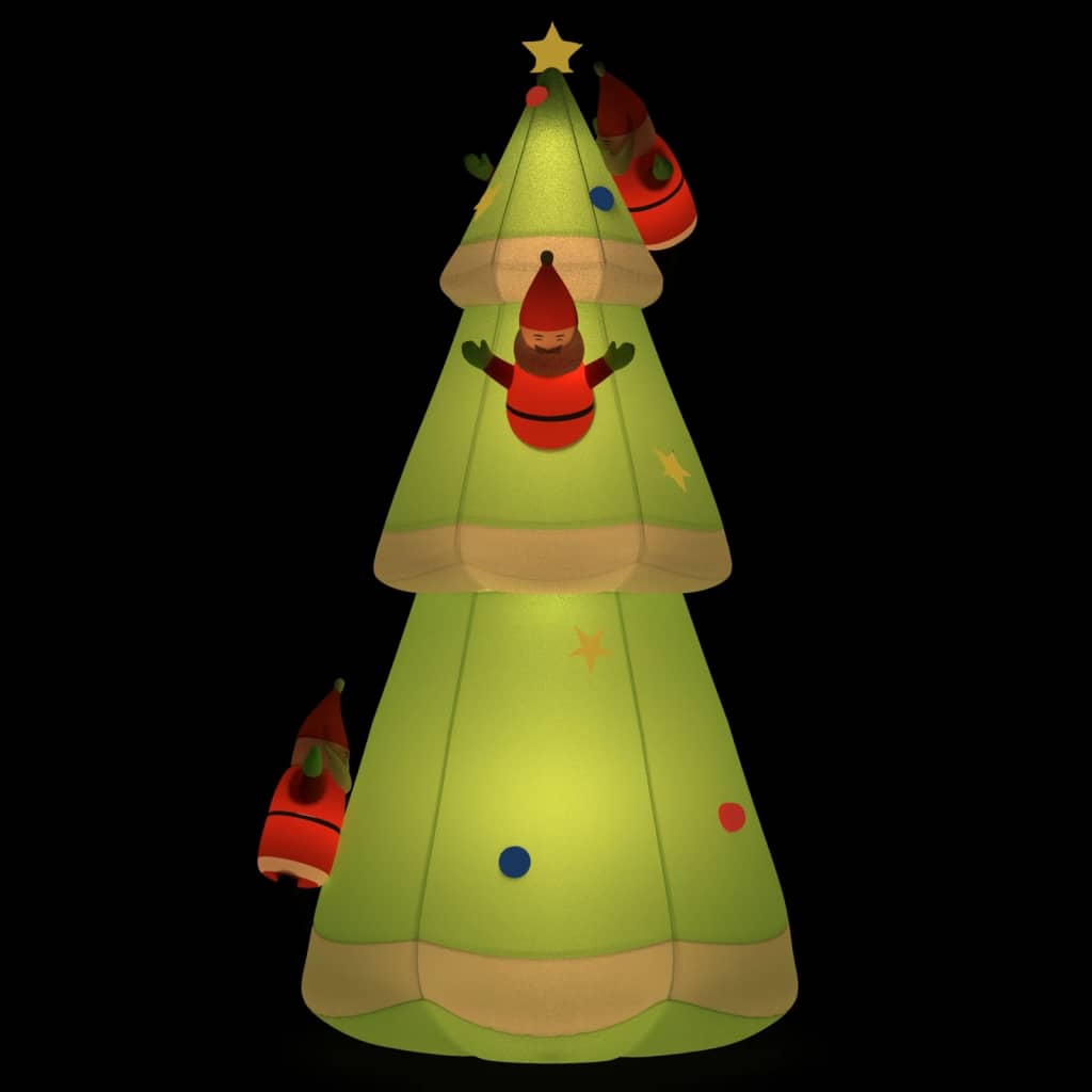 vidaXL Χριστουγεννιάτικο Δέντρο Φουσκωτό με LED 500 εκ.