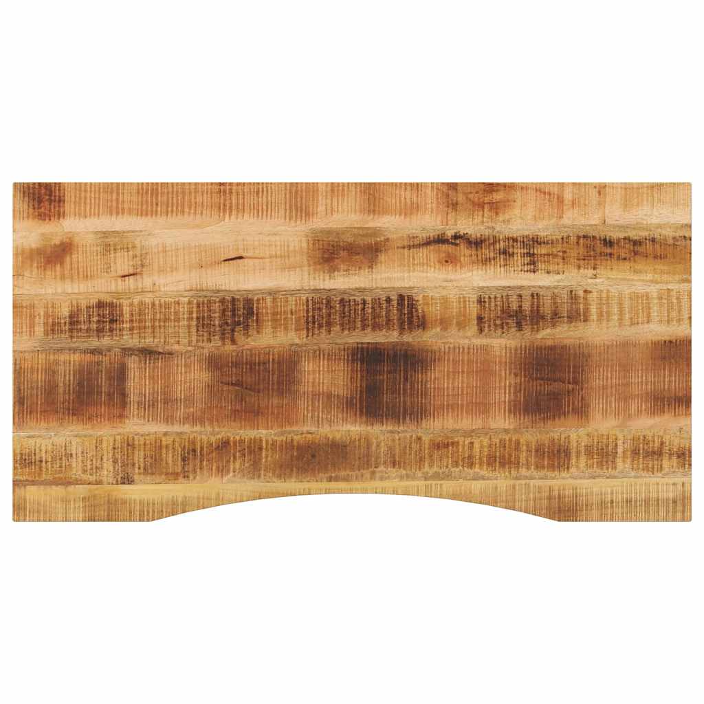 vidaXL Επιφάνεια Γραφείου Καμπύλη 140x50x2,5 εκ Μασίφ Ακατ. Μάνγκο