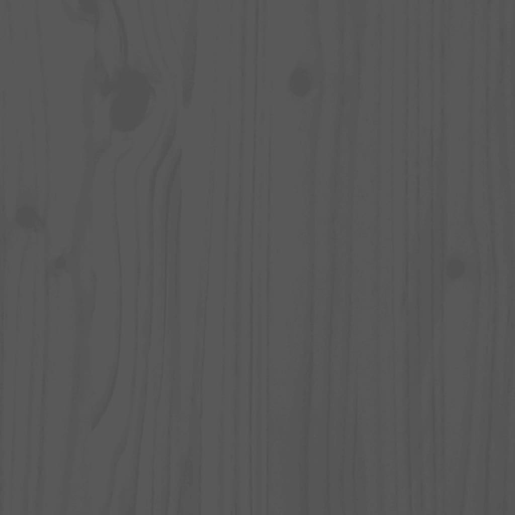 vidaXL Ραφιέρα Καυσόξυλων Γκρι 108x73x79 εκ. από Μασίφ Ξύλο Πεύκου