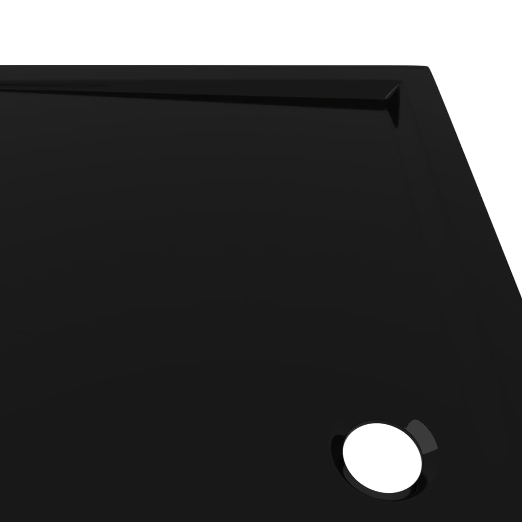 vidaXL Βάση Ντουζιέρας Ορθογώνια Μαύρη 70 x 120 εκ. από ABS