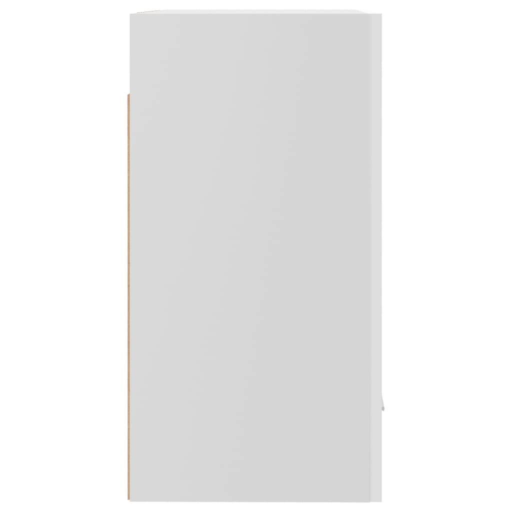 vidaXL Ντουλάπια Κρεμαστά 2 τεμ. Γυαλ. Λευκό 50x31x60 εκ. Μοριοσανίδα