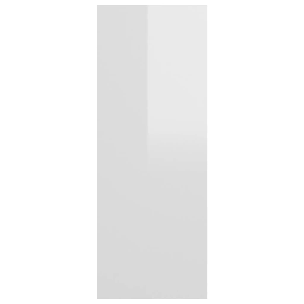 vidaXL Τραπεζάκι Κονσόλα Γυαλιστερό Λευκό 78 x 30 x 80 εκ. Μοριοσανίδα