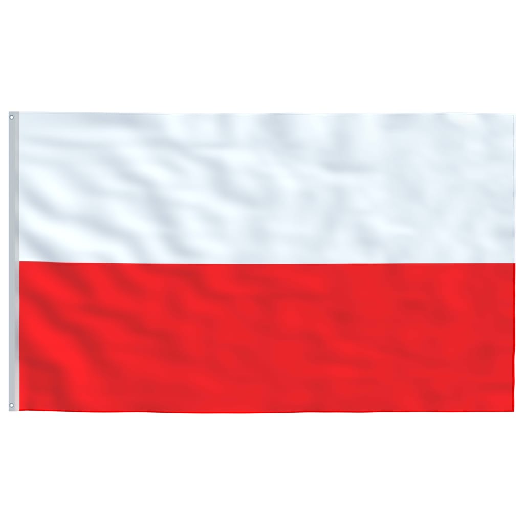 vidaXL Σημαία Πολωνίας 6,2 μ. με Ιστό Αλουμινίου