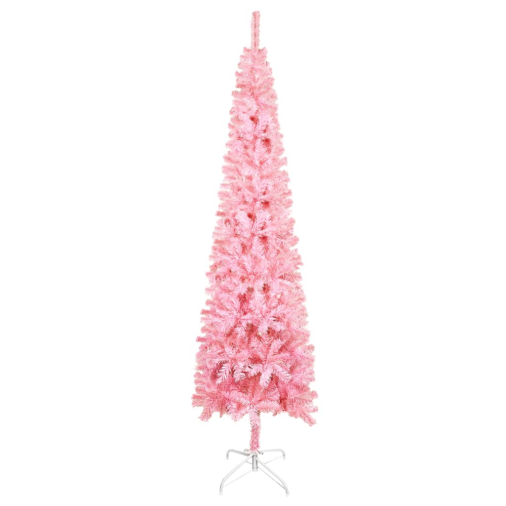 vidaXL Χριστουγεννιάτικο Δέντρο Slim Ροζ 120 εκ.