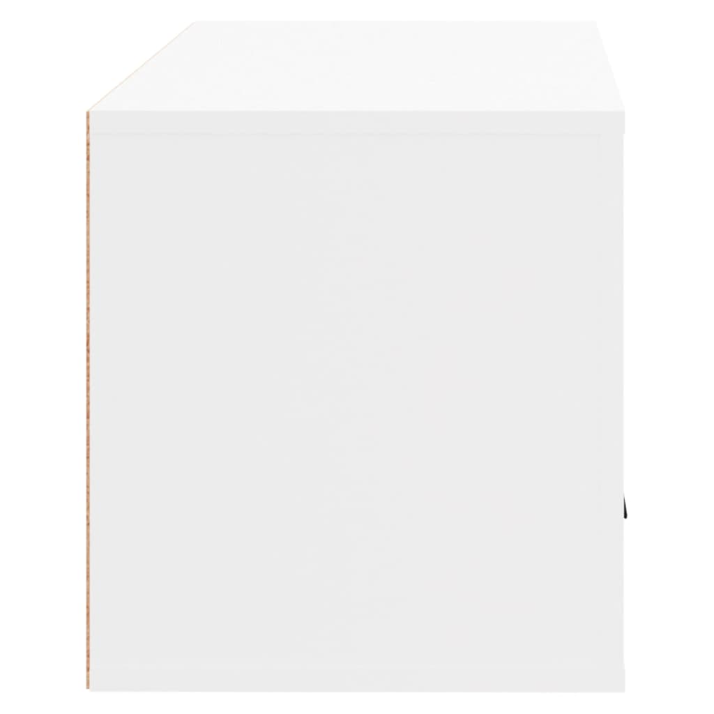 vidaXL Παπουτσοθήκη Επιτοίχια Λευκή 70x35x38 εκ. Επεξεργασμένο Ξύλο