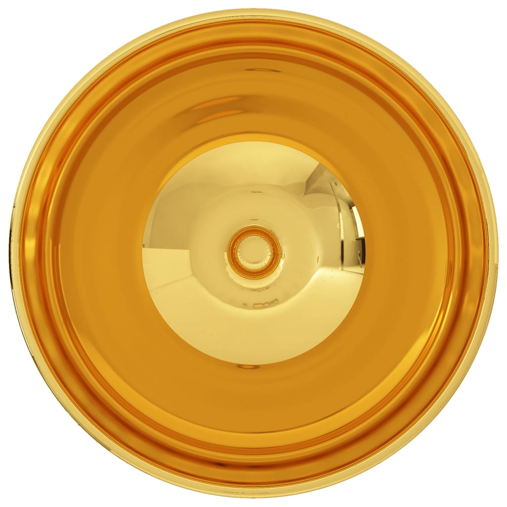 vidaXL Νιπτήρας Χρυσός 32,5 x 14 εκ. Κεραμικός