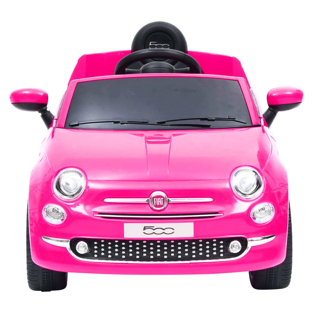 vidaXL Παιδικό Αυτοκίνητο Ηλεκτρικό Fiat 500 Ροζ