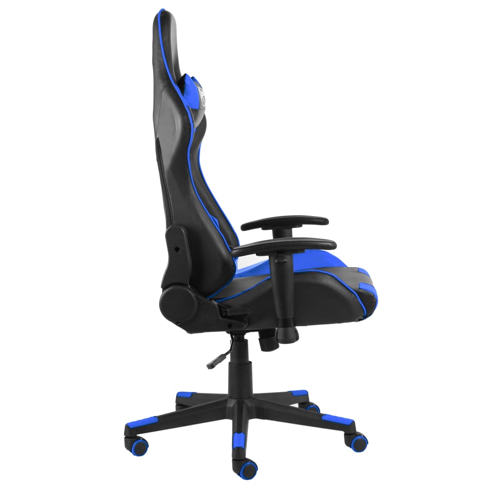 vidaXL Καρέκλα Gaming Περιστρεφόμενη Μπλε PVC