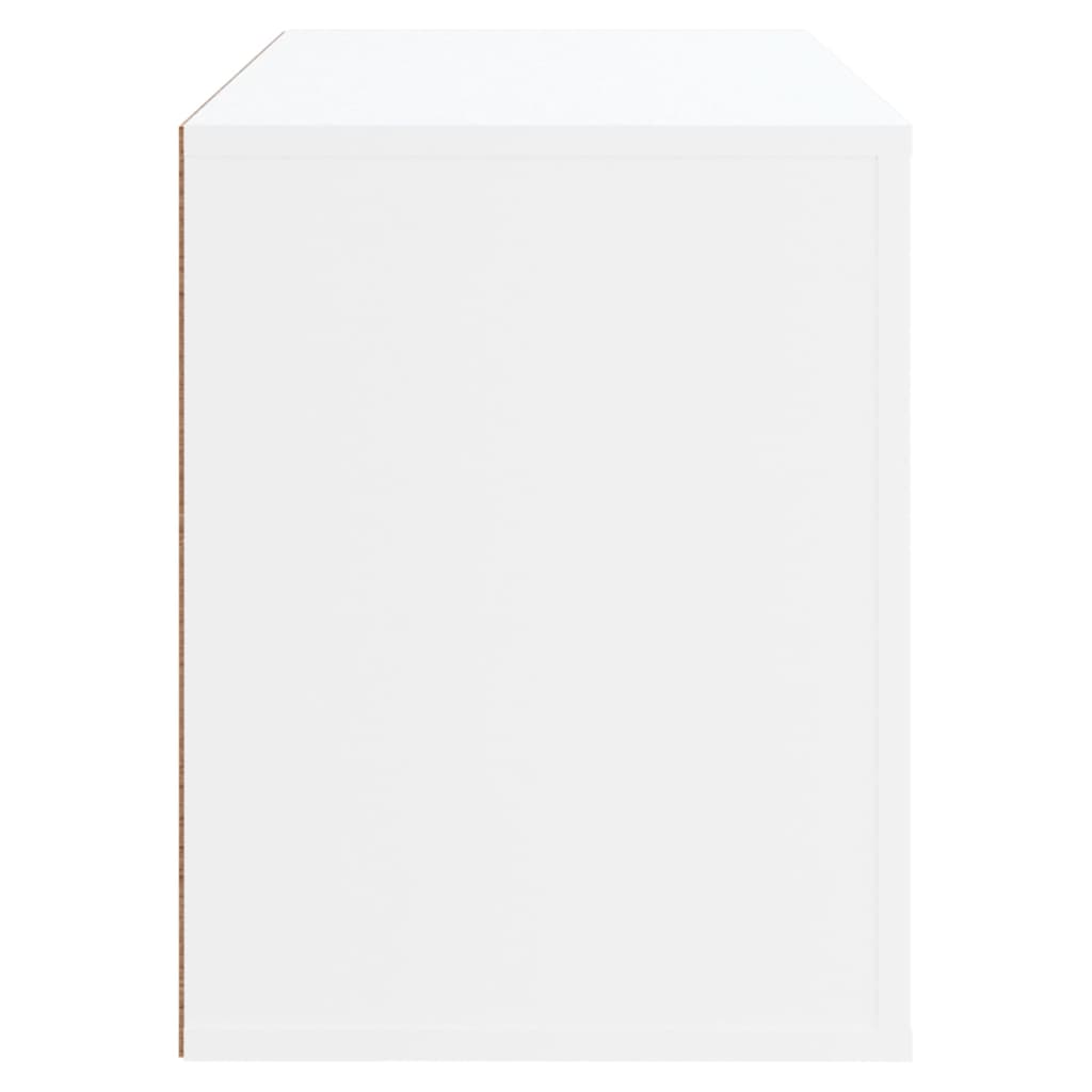 vidaXL Παπουτσοθήκη Λευκή 80 x 35 x 45 εκ. από Επεξεργασμένο Ξύλο