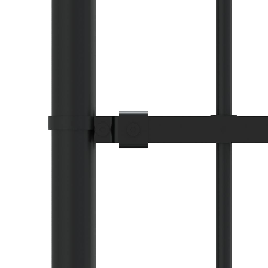 vidaXL Φράχτης με Ακίδες Μαύρος 165 εκ. Ατσάλι Ηλεκτροστ. Βαφή Πούδρας
