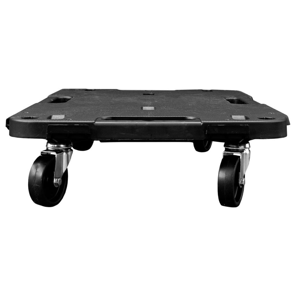 vidaXL Τρόλεϊ Μεταφοράς 5 Τεμ. Μαύρα 58 x 38 x 12 εκ. Πολυπροπυλένιο