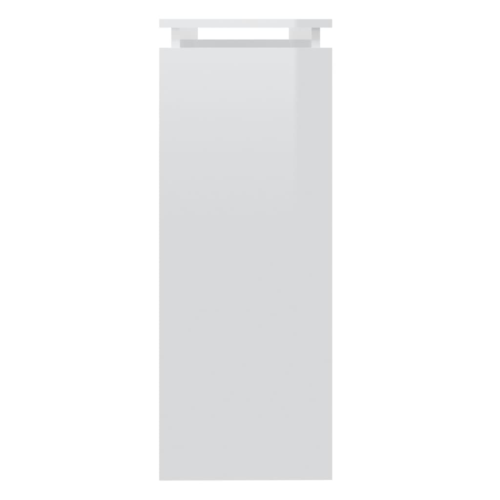vidaXL Τραπεζάκι Κονσόλα Γυαλιστερό Λευκό 102 x 30 x 80 εκ Μοριοσανίδα