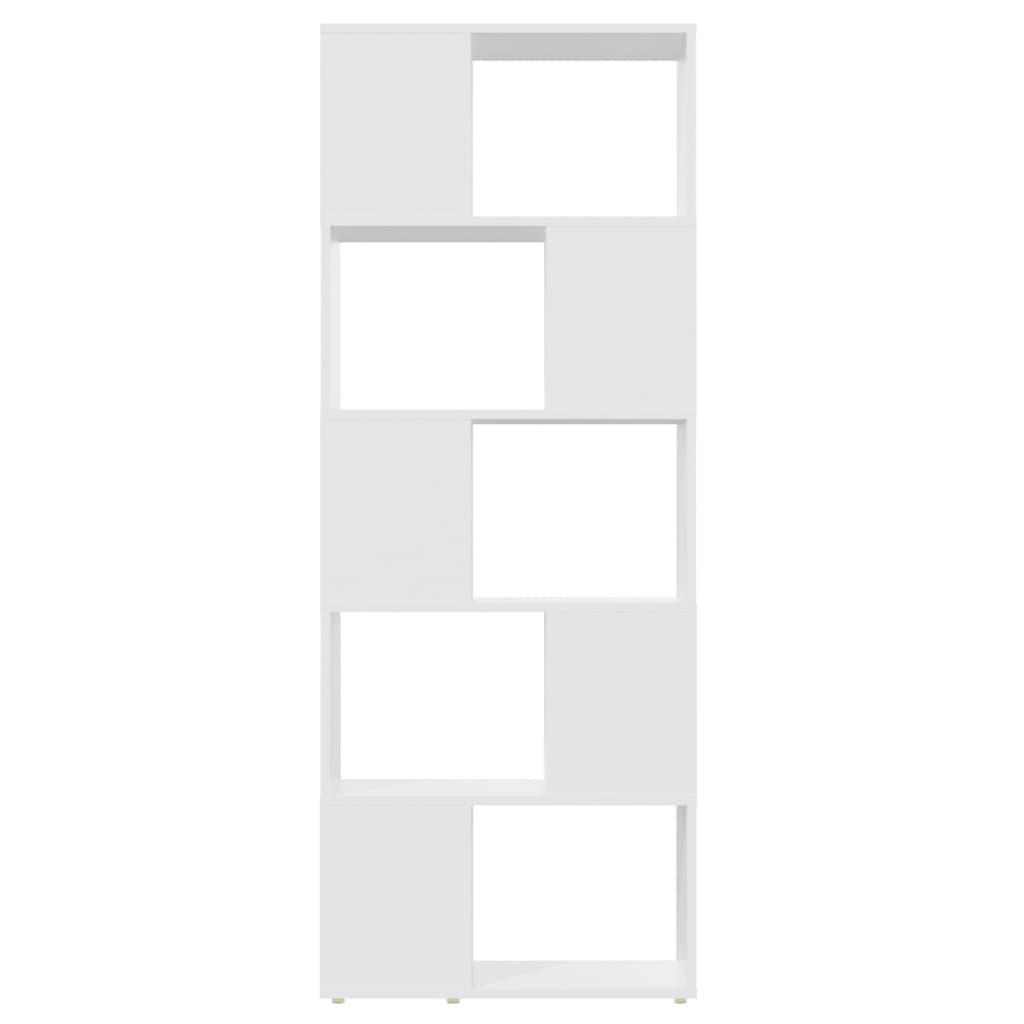 vidaXL Βιβλιοθήκη/Διαχωριστικό Χώρου Λευκό 60x24x155 εκ. Μοριοσανίδα