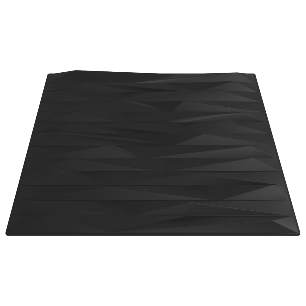 vidaXL Πάνελ Τοίχου 24 τεμ. Μαύρα Σχ. Πέτρα 50 x 50 εκ. 6 μ² από XPS