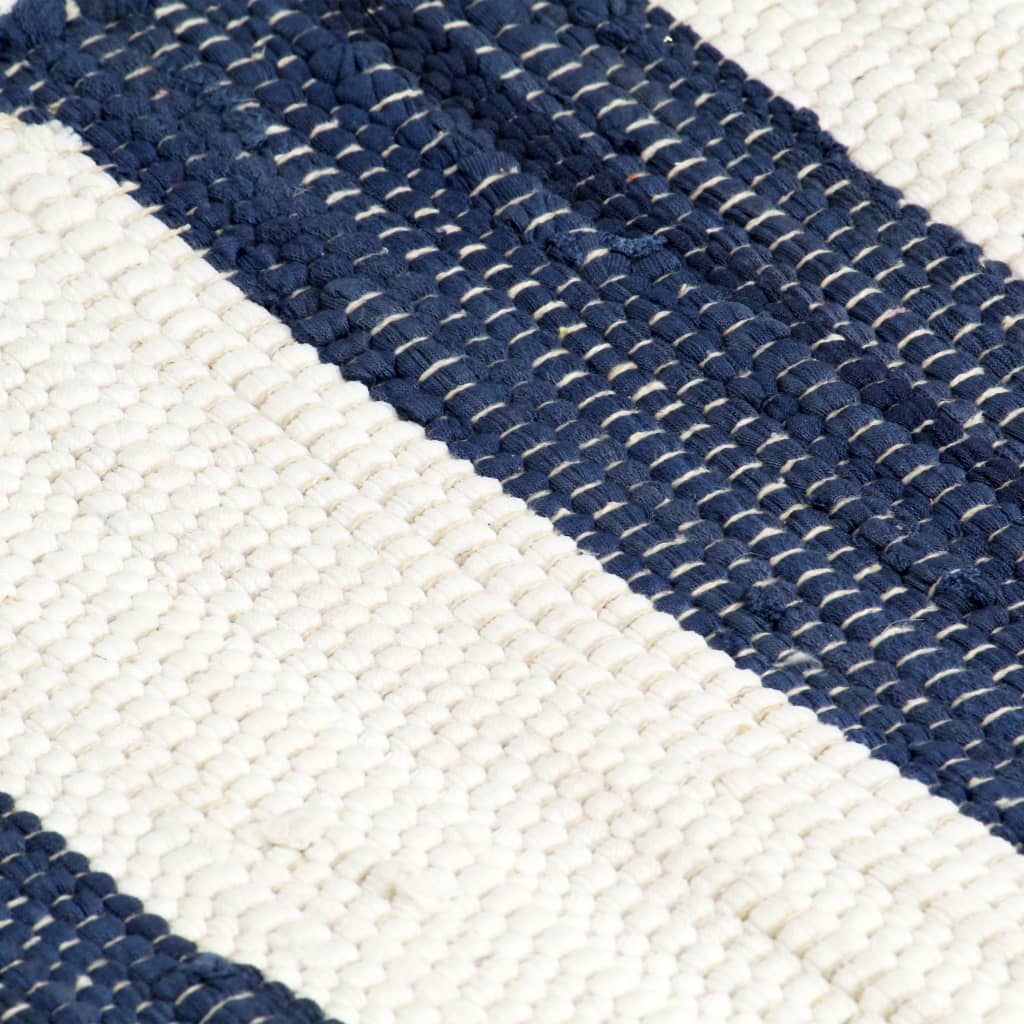 vidaXL Σουπλά Chindi 6 τεμ. Ριγέ Μπλε / Λευκό 30 x 45 εκ.