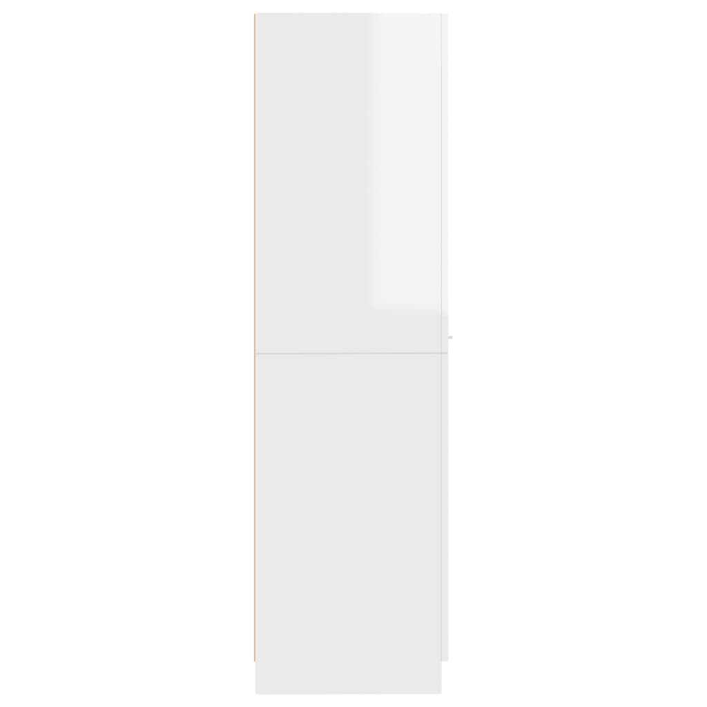 vidaXL Συρταριέρα Γενικής Χρήσης Γυαλ. Λευκό 30x42,5x150 Μοριοσανίδα
