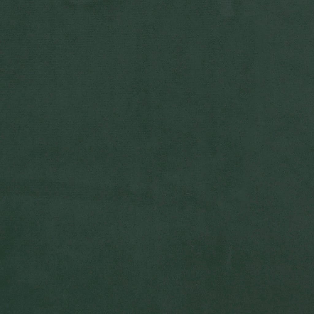vidaXL Πλαίσιο Κρεβατιού Σκούρο Πράσινο 120x190 εκ. Βελούδινο