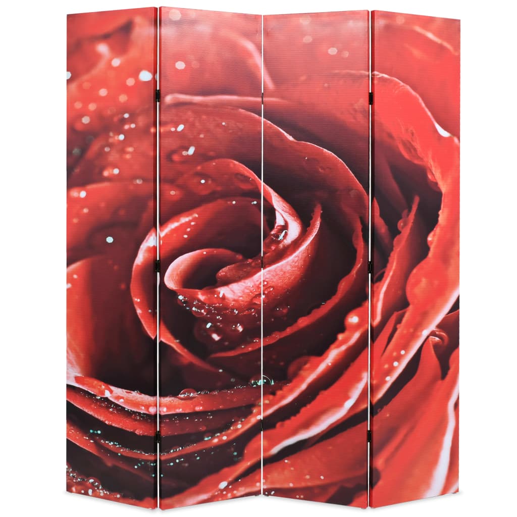 vidaXL Διαχωριστικό Δωματίου Τριαντάφυλλο Κόκκινο 160 x 170 εκ.