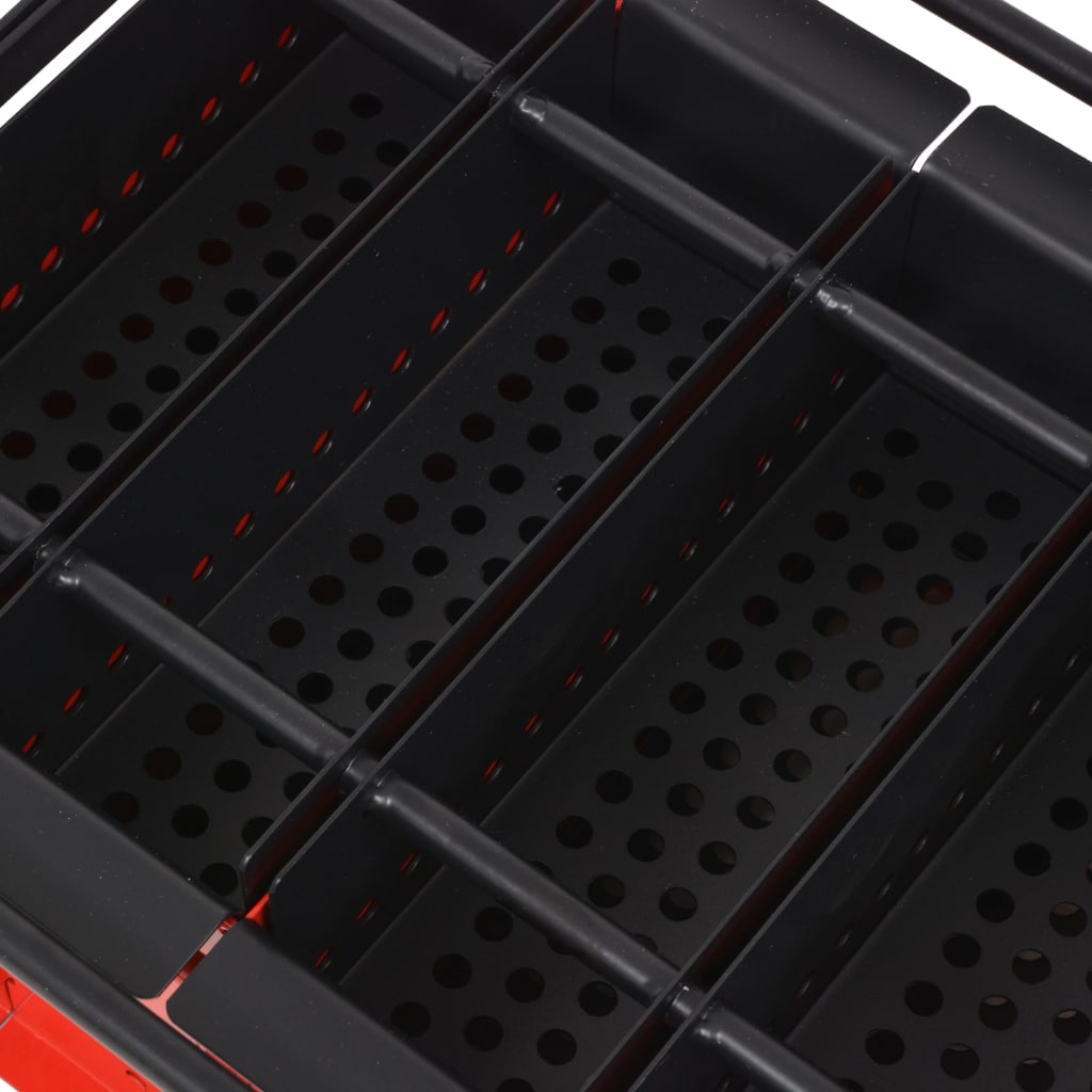 vidaXL Κατασκευαστής Μπρικετών Χαρτιού Μαύρο/Κόκκινο 38x31x18εκ Ατσάλι