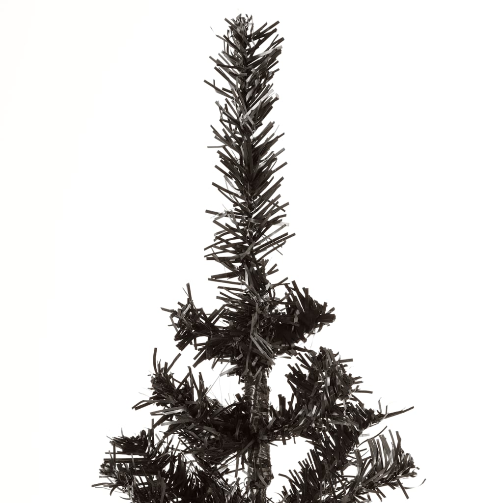 vidaXL Χριστουγεννιάτικο Δέντρο Slim Μαύρο 120 εκ.