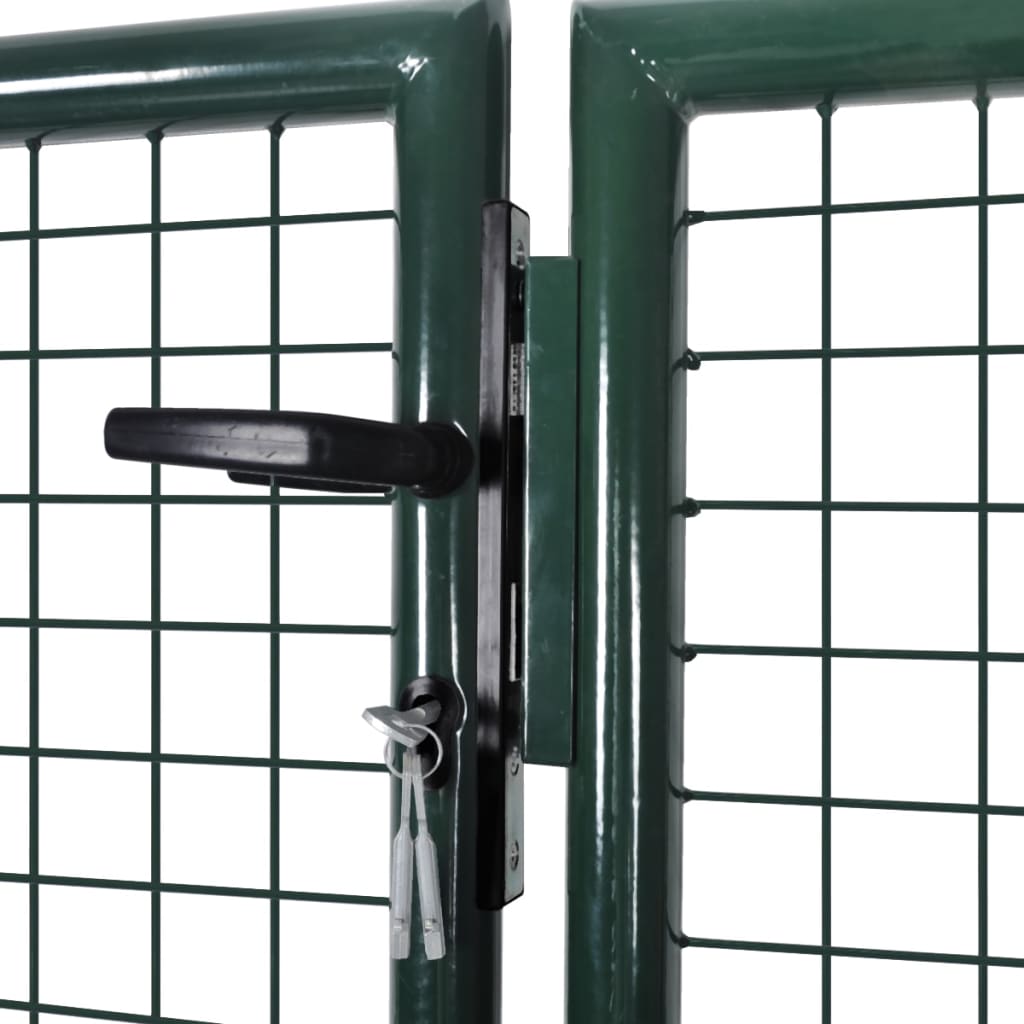 vidaXL Πόρτα Περίφραξης Πράσινη 306 x 150 εκ. Ατσάλινη