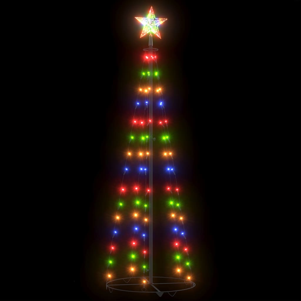 vidaXL Χριστουγεννιάτικο Δέντρο από Φωτάκια 84 LED Πολύχρωμα 50x150εκ.