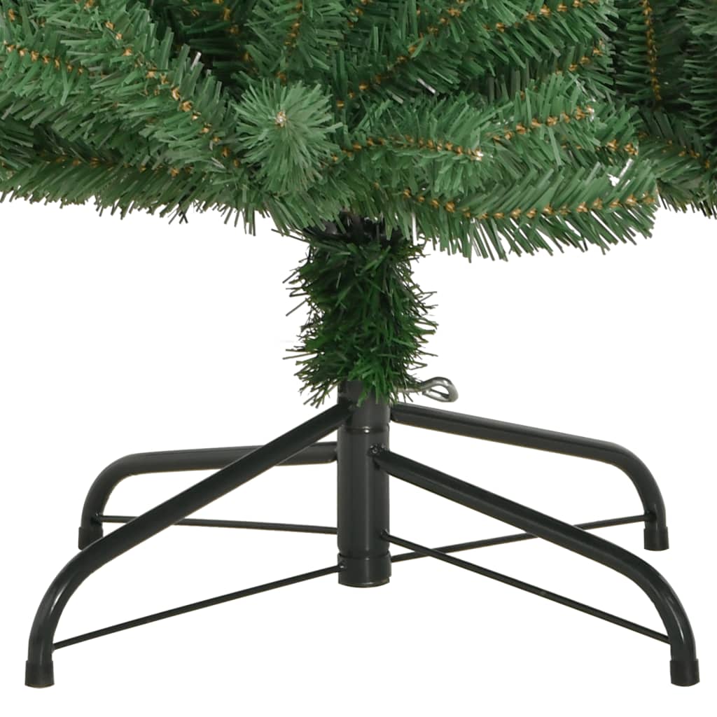 vidaXL Χριστουγεννιάτικο Δέντρο Τεχνητό Αρθρωτό Με Βάση Πράσινο 120εκ.