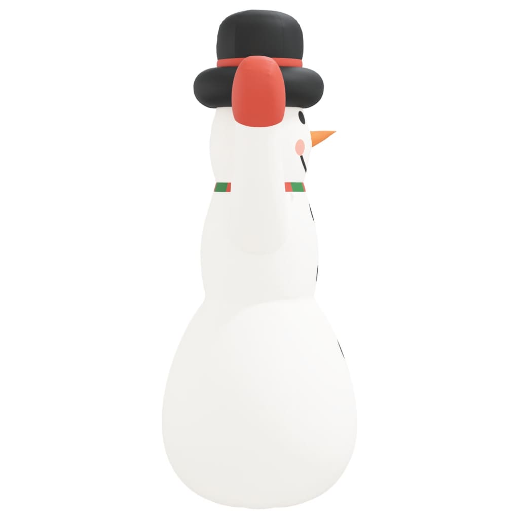 vidaXL Χιονάνθρωπος Φουσκωτός Χριστουγεννιάτικος με LED 805 εκ.