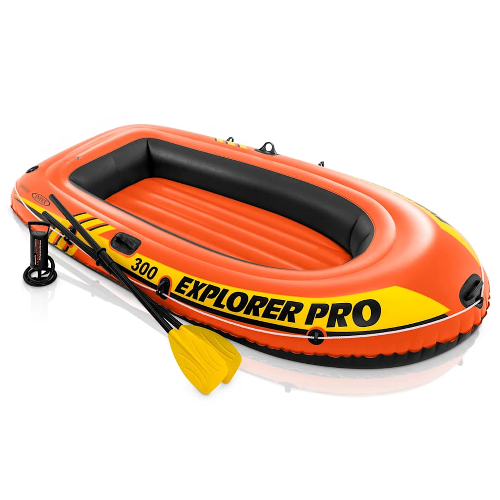 Intex Σετ Φουσκωτής Βάρκας Explorer Pro 300 με Κουπιά & Τρόμπα 58358NP