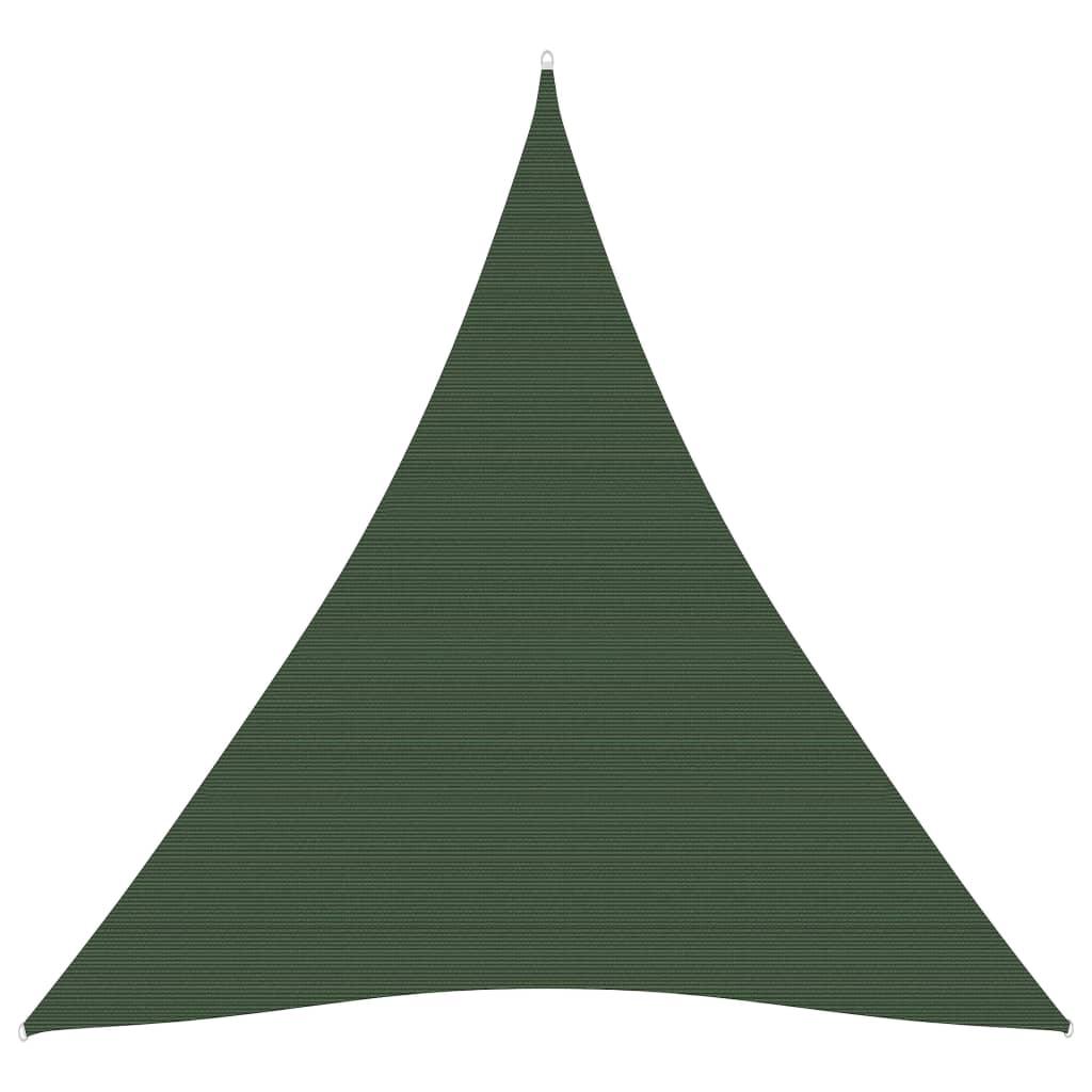 vidaXL Πανί Σκίασης Σκούρο Πράσινο 4 x 5 x 5 μ. από HDPE 160 γρ./μ²